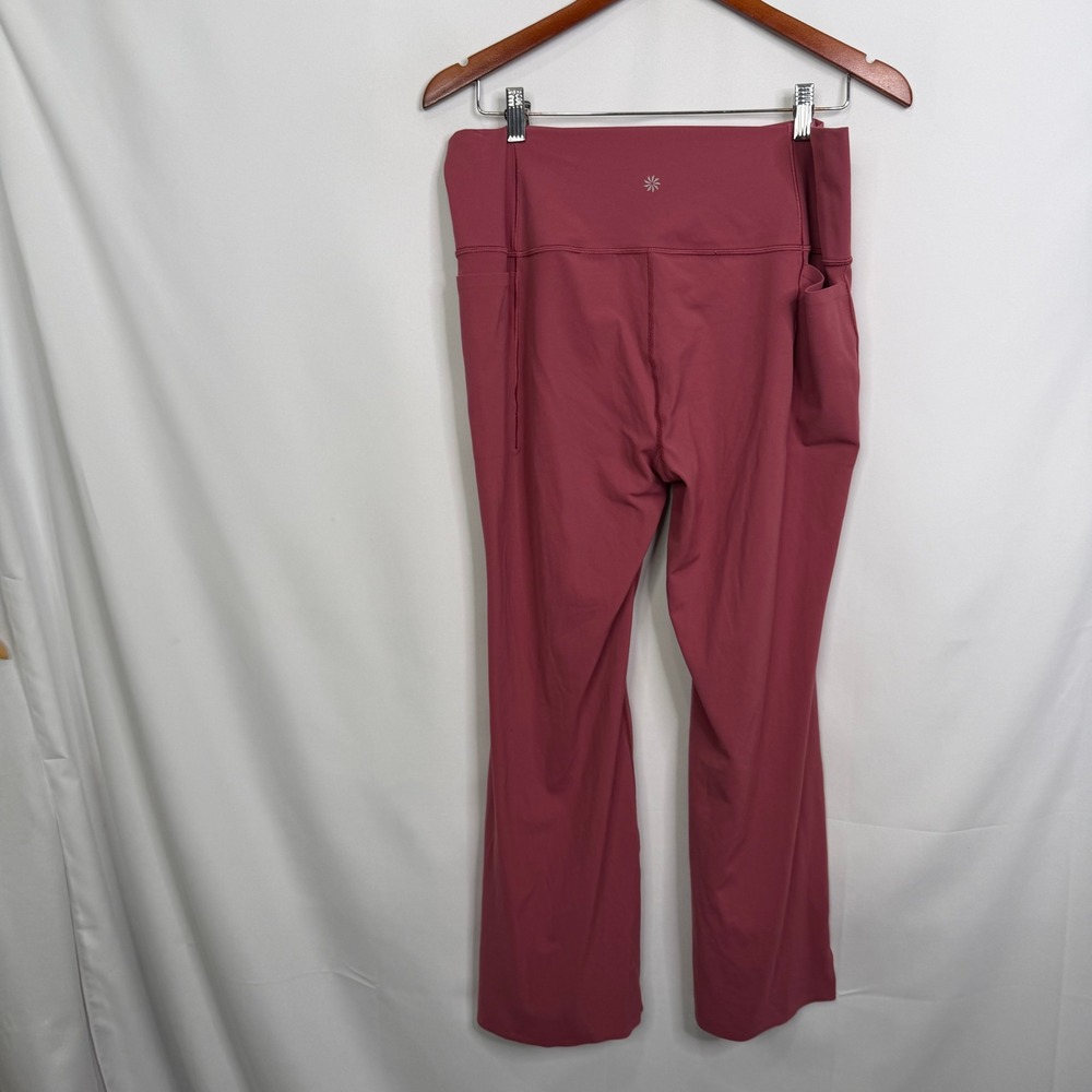 Athleta Transcend Stash Crop Straight Leg Pants Rosewood Pink 2X - Picture 7 of 9